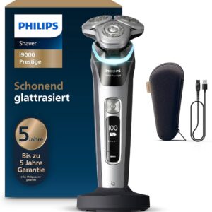 Philips i9000 Prestige XP9204/30, Elektrischer Nass- | Trockenrasierer mit SkinIQ, inkl. Tasche und Ladekabel, OVP | Zustand: Neu