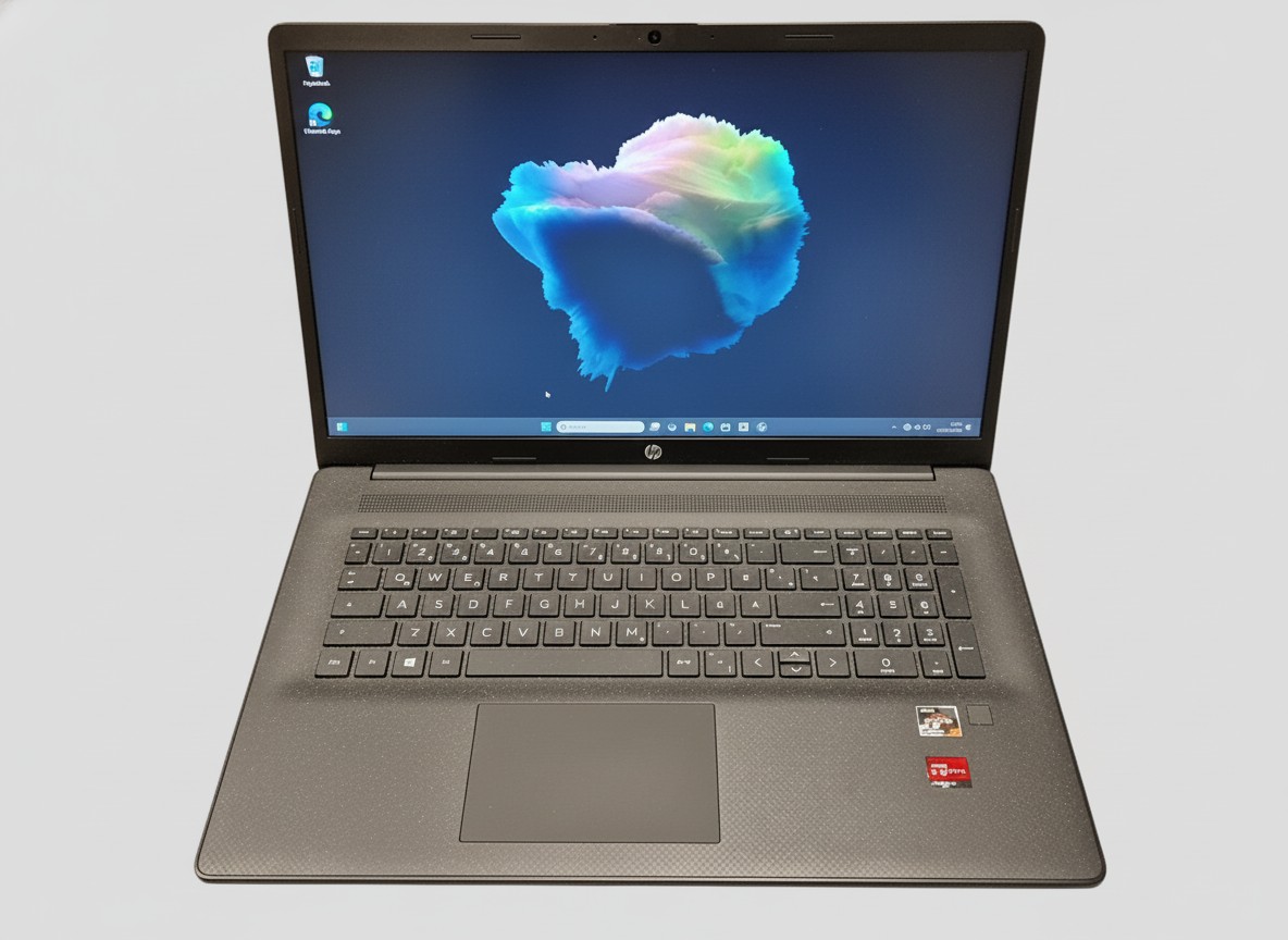 HP 17-cp0272ng, Dunkelgrau, AMD Ryzen 7 5700U, 8GB RAM, 512GB SSD, Win 11 Home, 17.3 Zoll, keine Schäden. | Zustand: Sehr Gut