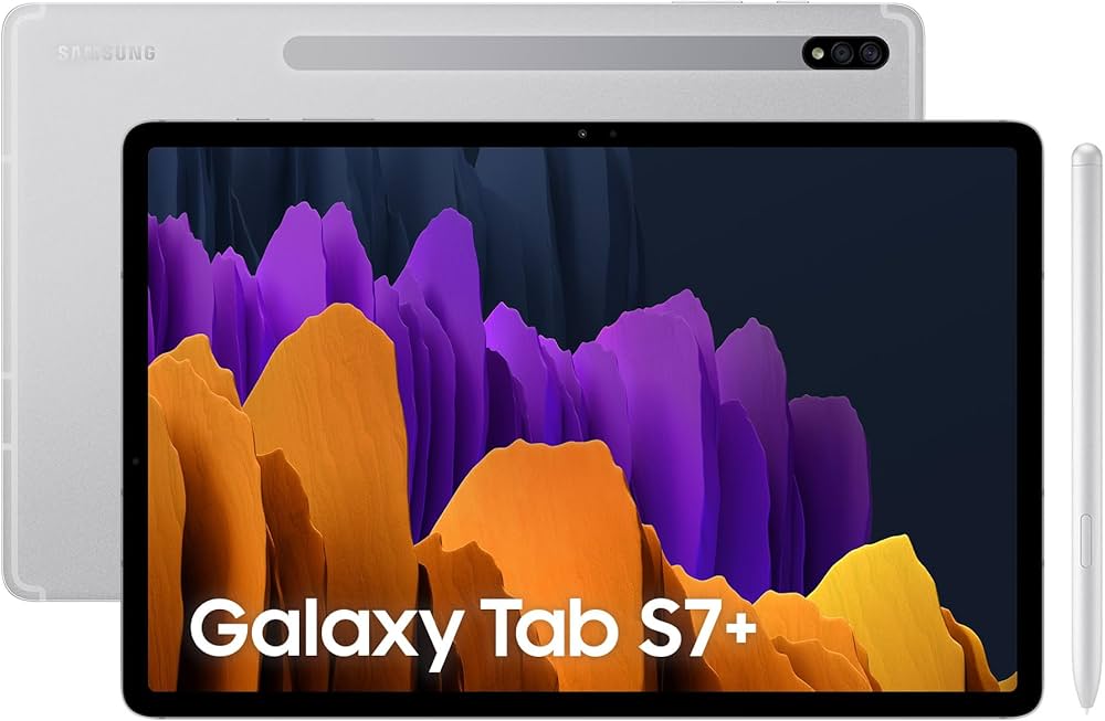 Samsung Galaxy Tab S7+ 256GB Silber, Inklusive S Pen und Hülle. | Zustand: Sehr Gut