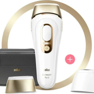 Braun Silk-expert Pro 5 PL5140, IPL-Haarentferner für den ganzen Körper mit SkinPro 2.0 Sensor und 2 Aufsätzen.  | Zustand: Neu