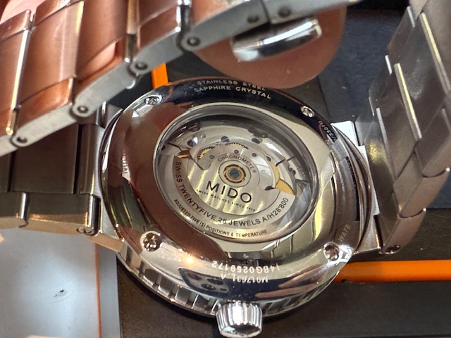 Mido Great Wall Automatik Day Date, Edelstahl Herrenuhr mit Papieren | Zertifikat, COSC Chronometer (oftmals). | Zustand: Sehr Gut – Bild 5