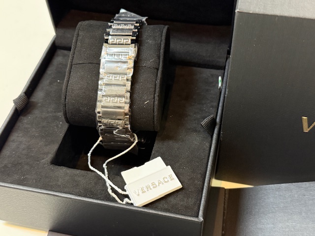 Versace Dominus Skeleton VE9J00224, Automatik, blaues Skelett-Zifferblatt, Gunmetal, mit Zertifikat | Zustand: Wie Neu – Bild 5