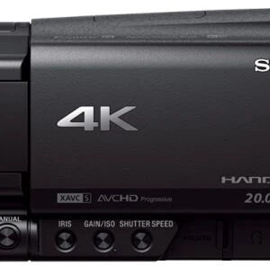 Sony FDR-AX100E 4K Camcorder, Mit Ladegerät, 2 Akkus, Anleitung, Tasche  | Zustand: Gut