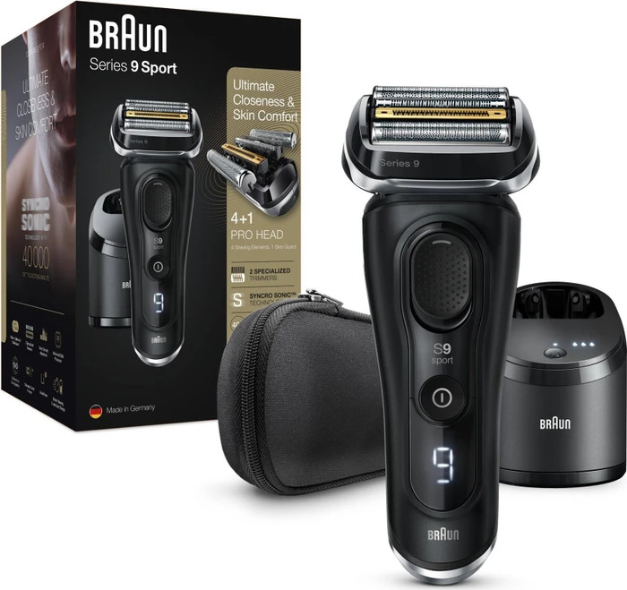 Braun Series 9 Sport 9352cc, Wet&dry Rasierer mit Reinigungsstation, 4+1 Pro Head, Made in Germany. | Zustand: Neu