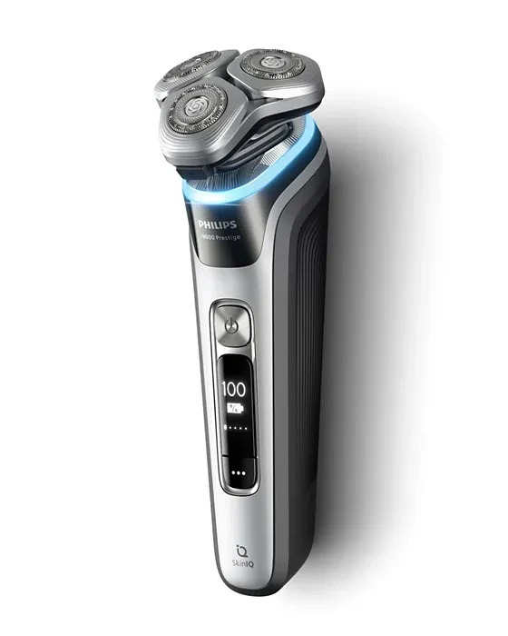 Philips i9000 Prestige XP9204/30 Silber, Elektrorasierer Wet & Dry mit SkinIQ, Reinigungsstation und Reiseetui. | Zustand: Neu – Bild 2