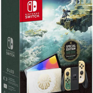 Nintendo Switch OLED Zelda TotK Edition, Special Edition mit Dock, Joy-Cons, Ladegerät, Mit Spiel  | Zustand: Sehr Gut | Farbe: schwarz