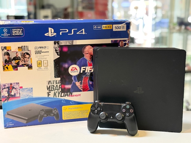 Sony Playstation 4 Slim 500GB, mit verpackung | 1 controller | hdmi | stromkabel | Zustand: Sehr Gut | Farbe: schwarz – Bild 2