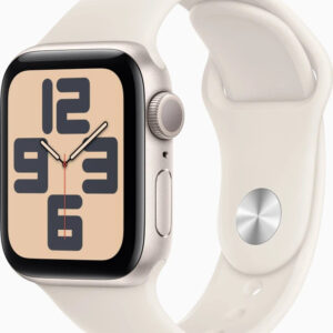 Apple Watch SE 40mm Starlight, Mit Originalverpackung, Rechnung von MediaMarkt, Batteriezustand 100% | Zustand: Gut