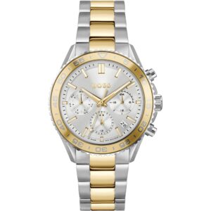 Hugo Boss Runner For Her 1502756, Quarz, silber | goldfarben, mit Box und Papieren | Zustand: Gut