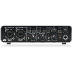 Behringer U-Phoria UMC204HD, 2x4 USB Audio | MIDI Interface, 24-Bit | 192 kHz, Midas Preamps, mit OVP | Zustand: Wie Neu