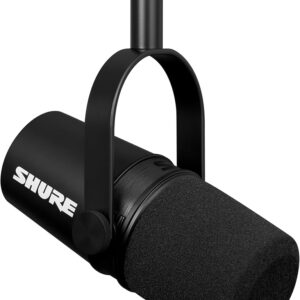 Shure MV7X Schwarz, Dynamisches XLR-Podcast-Mikrofon mit Nierencharakteristik, 50Hz-16kHz, inkl. Gewindeadapter. | Zustand: Sehr Gut