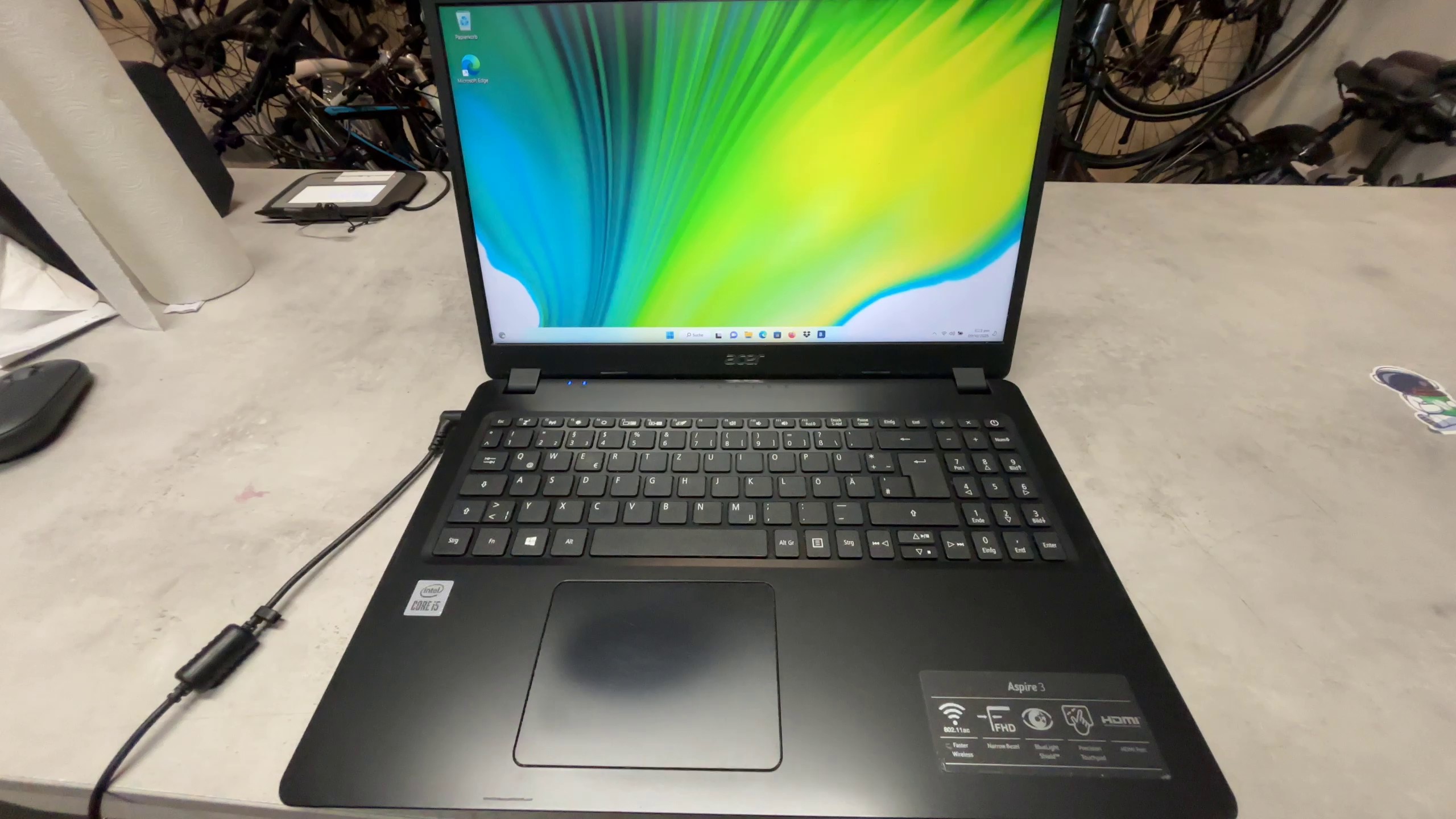 Acer Aspire 3 A315-56, i5-1035G1 | 8GB RAM | 512GB SSD | Win 11 Home | 15.6" Full HD matt Display | Zustand: Gut – Bild 5