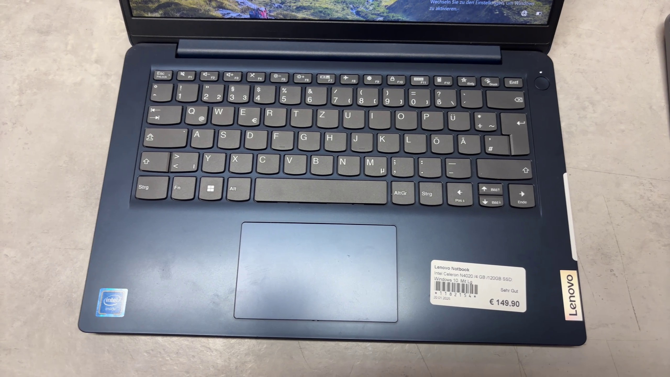 Lenovo IdeaPad 1 14IGL7 Abyss Blue, Intel Celeron N4020, 4GB RAM, 128GB SSD, Windows 10, inkl. Ladegerät, Zustand: Sehr gut | Zustand: Sehr Gut – Bild 2