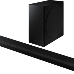 Samsung HW-Q800A Soundbar, Subwoofer, Schwarz, 3.1.2ch Soundbar mit kabellosem Subwoofer, Dolby Atmos, DTS:X, inkl. Kabel und Fernbedienung. | Zustand: Gut | Farbe: schwarz