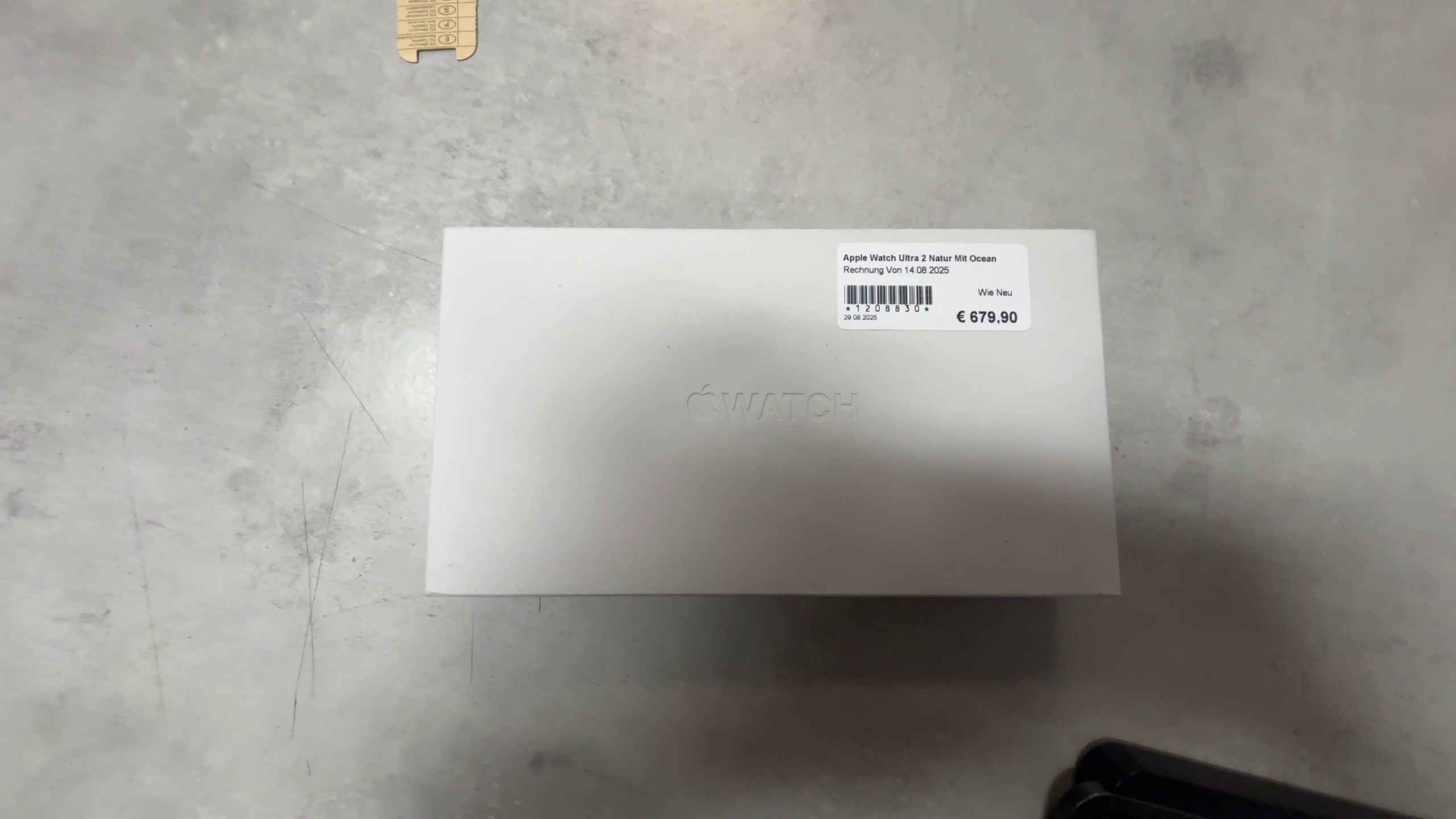 Apple Watch Ultra 2 Titan Natur Ocean Marine, 49mm Gehäuse, Ocean Armband in Marineblau, Zustand wie neu, inkl. Rechnung vom 14.08.2025. | Zustand: Wie Neu | Farbe: grau – Bild 3