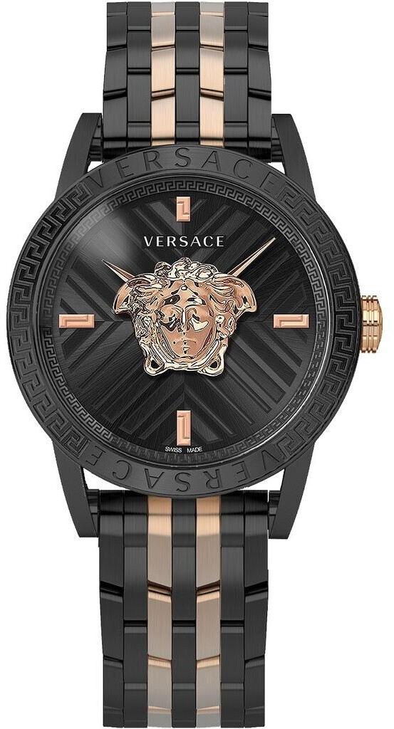 Versace VESN00622 V-Code Herrenuhr 43mm 5ATM, ovp | swiss made, zubehör: original box | Zustand: Sehr Gut | Farbe: schwarz