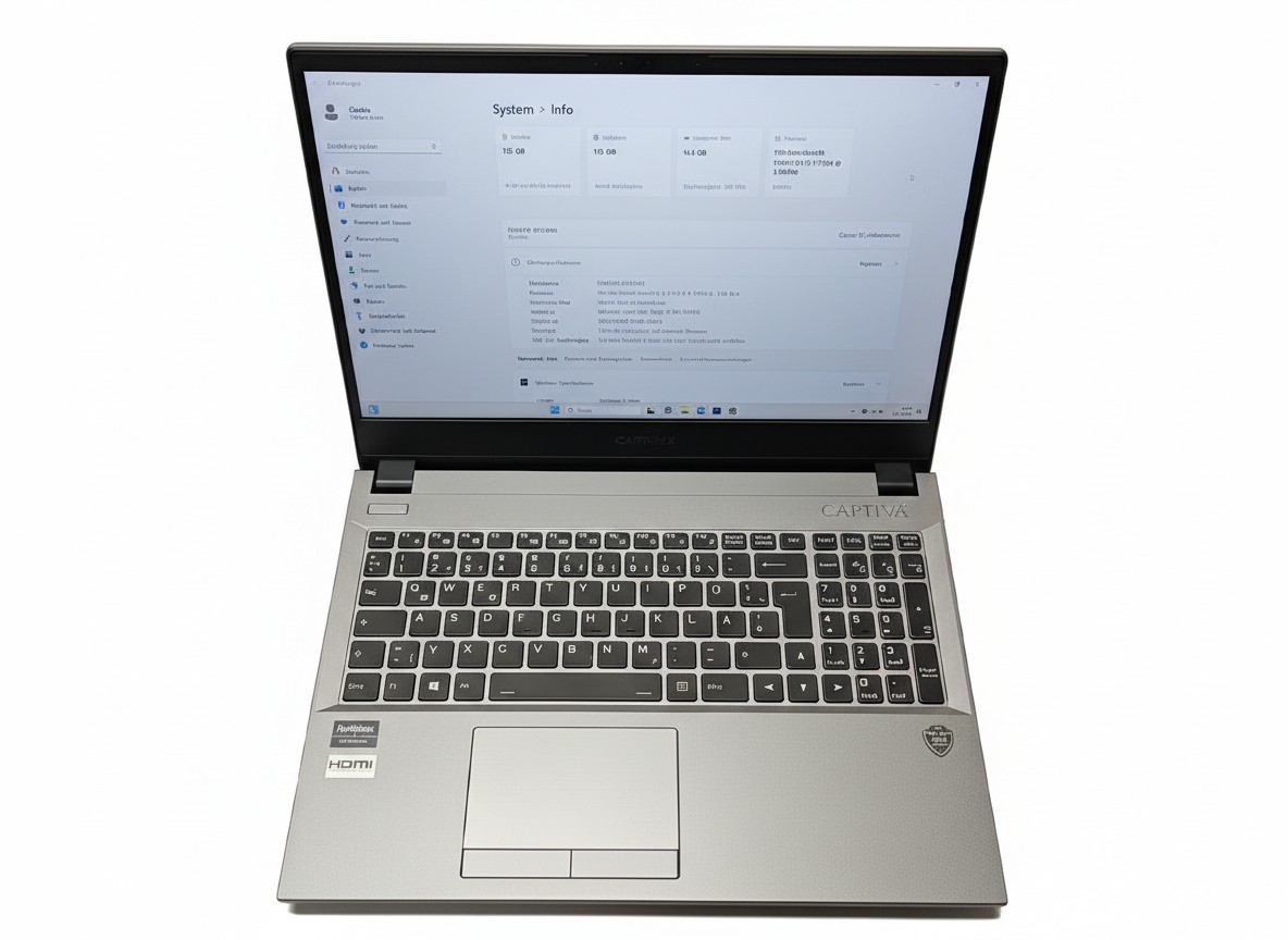 Captiva Notebook DESKTOP-87GT1NN, 11the Gen Corei3-1115G4,16GB RAM,1TB SSD, Windows 11 | Zustand: Sehr Gut