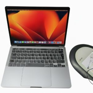 Apple MacBook Pro 13" M1 2020 Silber, 8GB RAM, 256GB SSD, Akku 96%, Zyklen 125. Bilder zeigen Space Gray. | Zustand: Gut