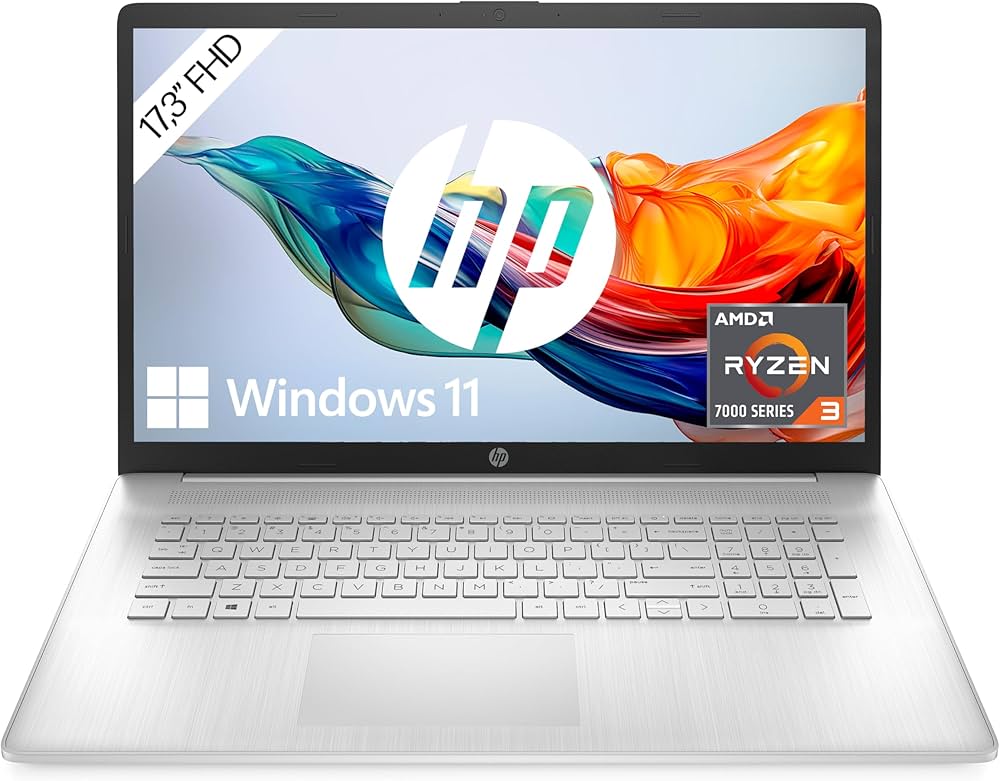 HP Laptop 17-ca1620ng, Silber, 17,3 Zoll FHD Display, AMD Ryzen 5 3500U, 8GB RAM, 512GB SSD, Windows 11 | Zustand: Sehr Gut