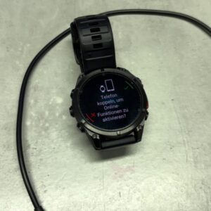 Garmin Fenix 8 47mm, Multisport GPS Smartwatch mit AMOLED Display und Ladegerät | Zustand: Gut | Farbe: schwarz