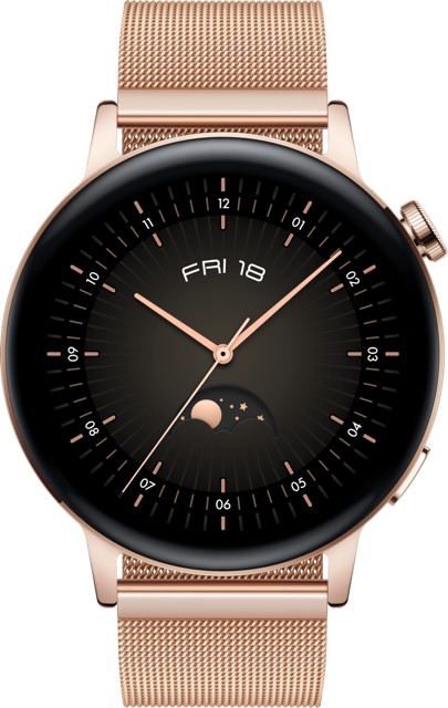 Huawei Watch GT 3 Elegant 42mm Light Gold Milanese, ovp | Zustand: Gut – Bild 2