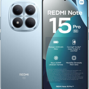 Xiaomi Redmi Note 15 Pro 5G 256GB, OVP | SimLock: Frei | Zustand: Wie Neu | Farbe: Blau | Akku: 100%