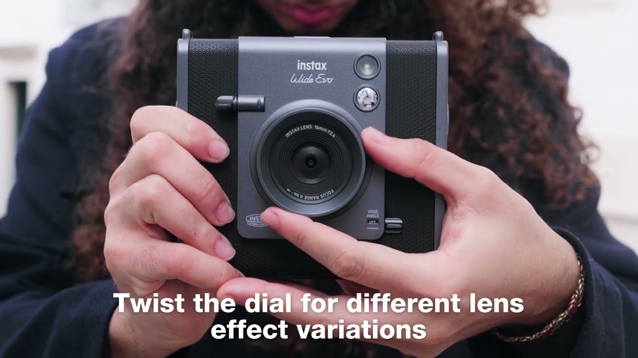 Fujifilm Instax Wide Evo Schwarz, Hybrid-Sofortbildkamera mit Weitwinkelobjektiv, inkl. OVP, neuwertig | Zustand: Neu – Bild 4