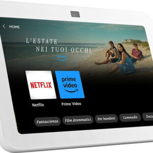Amazon Echo Show 8 2. Generation Weiß, Smart Display mit 8-Zoll-HD-Touchscreen, 13-MP-Kamera und integriertem Ladegerät. | Zustand: Gut
