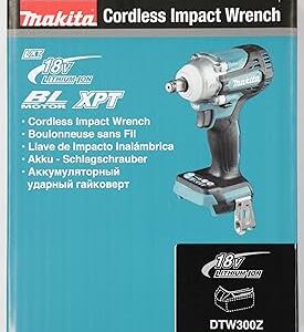 Makita DTW300Z Akku-Schlagschrauber, 18V LXT Brushless, 1 | 2 Zoll Aufnahme, 330Nm, Solo-Gerät ohne Akku | Ladegerät, in OVP | Zustand: Neu