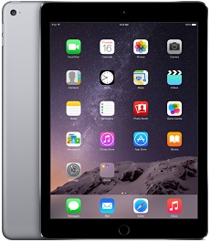 Apple iPad Air 2 64 GB Spacegrau 2014, 9,7 Zoll Retina Display, A8X Chip, Touch ID, 8 MP Kamera, dünnes Aluminiumgehäuse. | Zustand: Sehr Gut