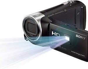 Sony Handycam HDR-PJ410 Schwarz, Full HD Camcorder mit integriertem Projektor, 30x optischem Zoom, inkl. Tasche und 2 Akkus | Zustand: Gut