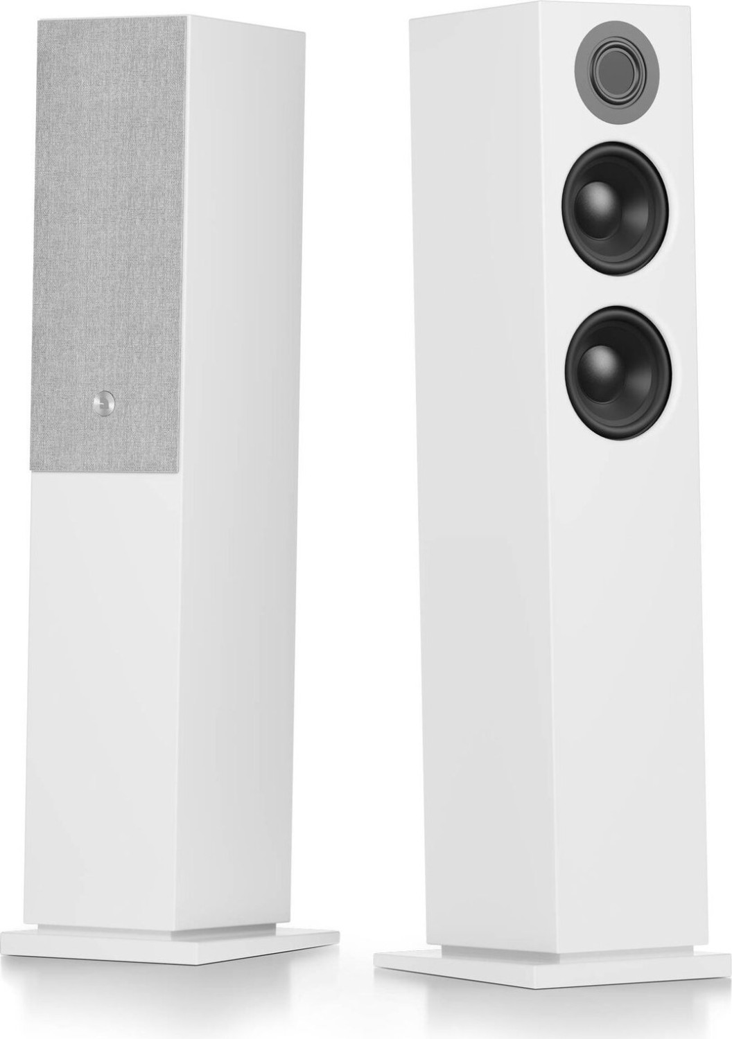 Audio Pro A48 weiß, Paar aktive Multiroom-Standlautsprecher, ovp, mit WiFi, Bluetooth und ARC. | Zustand: Wie Neu