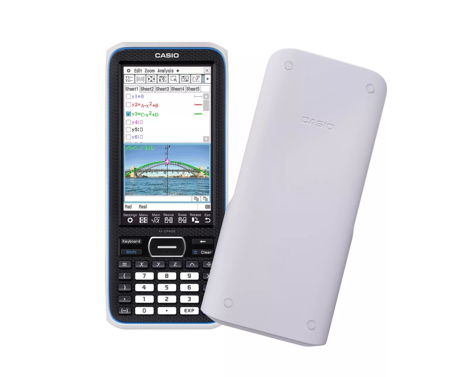 Casio ClassPad II fx-CP400, Grafikrechner mit Farb-Touchscreen, CAS, inkl. Schutzhülle, ideal für Schule und Studium. | Zustand: Sehr Gut