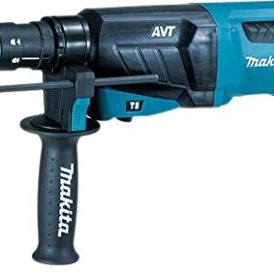 Makita HR2631FT Bohrhammer blau, SDS-Plus Aufnahme, 800W, AVT Anti-Vibrationstechnologie, 3 Funktionen, inkl. Schnellwechselfutter | Zustand: Gut