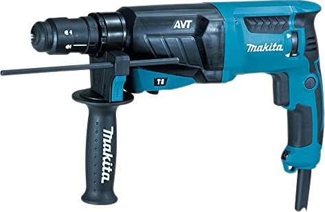 Makita HR2631FT Bohrhammer blau, SDS-Plus Aufnahme, 800W, AVT Anti-Vibrationstechnologie, 3 Funktionen, inkl. Schnellwechselfutter | Zustand: Gut
