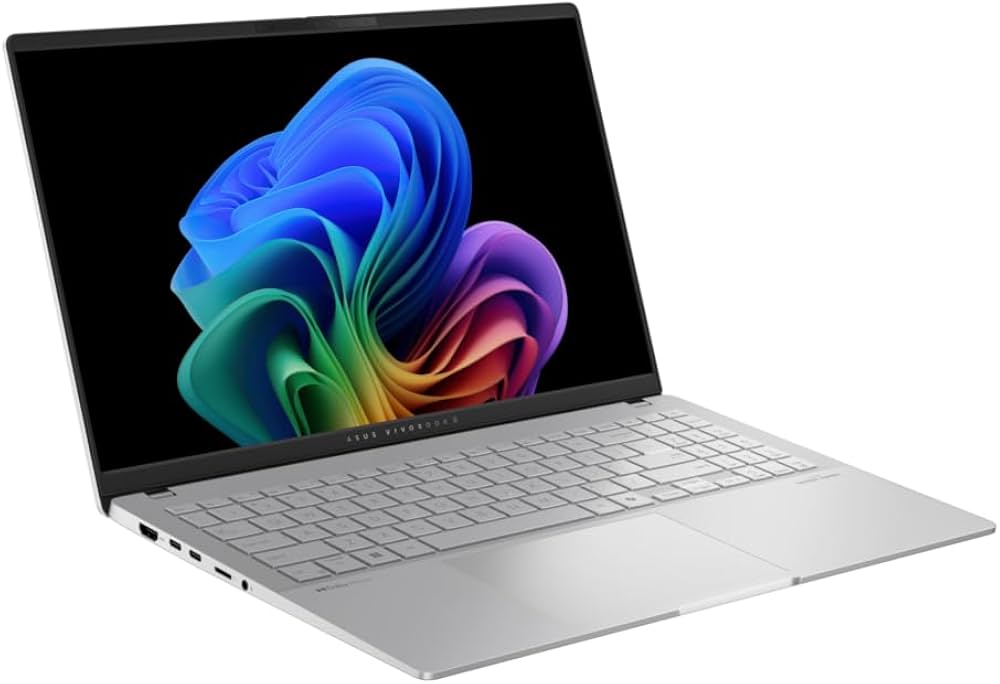 Asus Vivobook S 15 S5507QA, 16GB, 512GB, OLED Copilot+ PC mit Snapdragon X Elite Prozessor, 16GB RAM, 512GB SSD, Silber. | Zustand: Sehr Gut