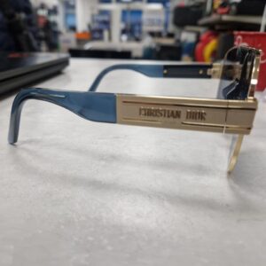 Christian Dior DioSignature A3IU Gold/Blau, Sonnenbrille, Pilotenform, Gold/Blau, Metallrahmen, Unisex. | Zustand: Sehr Gut | Farbe: