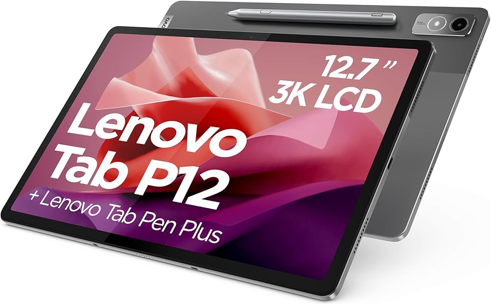 Lenovo Tab P12 128GB, 12.7 Zoll 3K Display, 8GB RAM, inkl. Stift, Storm Grey | Zustand: Sehr Gut