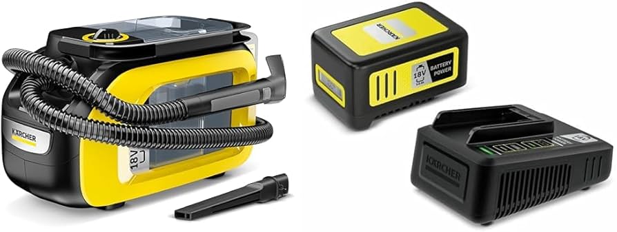 Kärcher SE 3-18 Compact Home Set , Akku-Waschsauger mit Ladegerät und 18V Akku für Textilreinigung. | Zustand: Sehr Gut