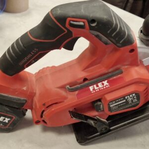 FLEX CS 45 18.0-EC Akku-Handkreissäge, Bürstenlos, 128mm Sägeblatt, 5400 U | min, inkl. 1x 18V 5.0Ah Akku, Staub- und Gebrauchsspuren. | Zustand: Gebraucht