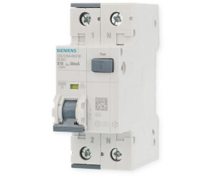 Siemens RCBO 5SU1354-7LB16, 16A, C-Charakteristik, 30mA, Typ A, 1P+N, 10kA, 230V, kurzzeitverzögert, Zubehör: Originalverpackung | Zustand: Neu