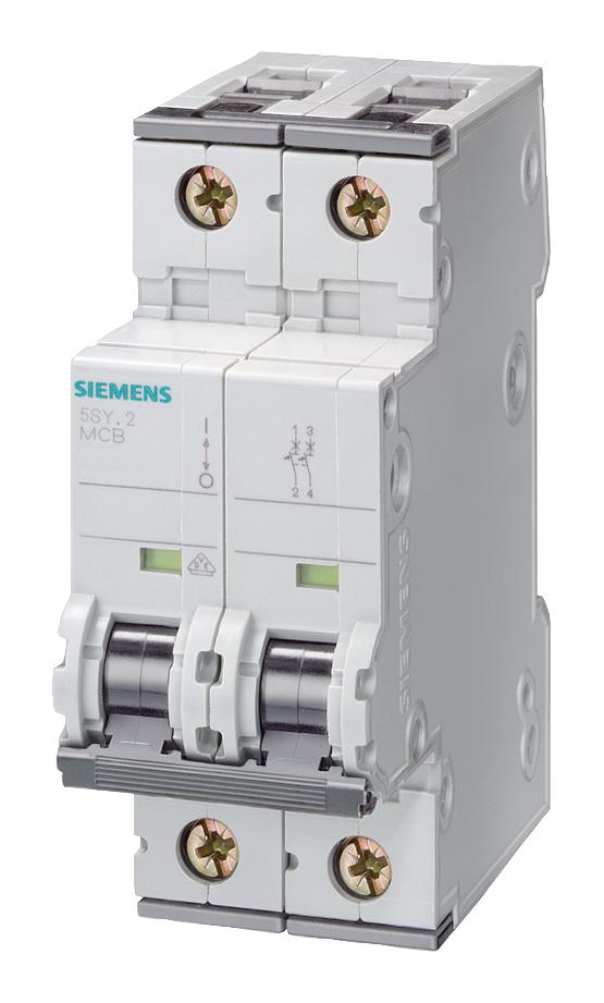 Siemens Leitungsschutzschalter 5SY6502-7, 1+N-polig, 2A, Charakteristik C, 6kA, in Originalverpackung (OVP) | Zustand: Neu