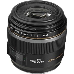 Canon EF-S 60mm f/2.8 Macro USM, Makro-Objektiv für Canon APS-C Kameras, 1:1 Abbildungsmaßstab, schneller USM-Autofokus. | Zustand: Gebraucht
