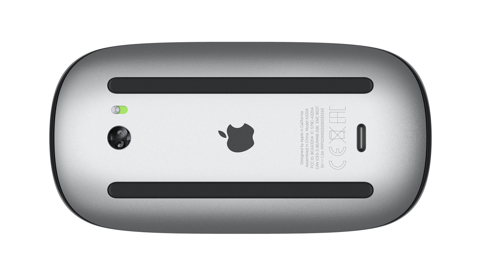 Apple Magic Mouse USB-C A3204 Silber, Kabellose, wiederaufladbare Multi-Touch-Maus mit USB-C-Anschluss, Modelljahr 2024. | Zustand: Sehr Gut