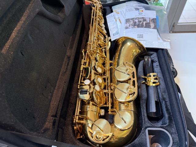 Jupiter JAS500 Altsaxophon Goldlack, Einsteiger-Modell in Eb-Stimmung mit Hoch-F#-Klappe, inklusive Koffer und Zubehör. | Zustand: Sehr Gut – Bild 5
