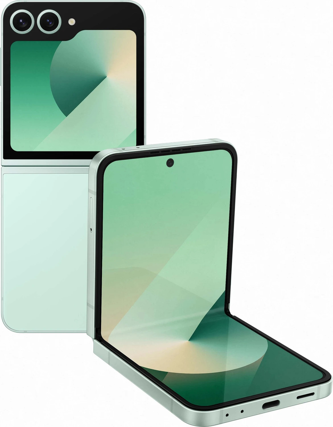 Samsung Galaxy Z Flip6 256GB Mint 2024, Faltbares Smartphone, inkl. Originalverpackung, Farbe: Mint, 256GB Speicher, Modelljahr 2024. | SimLock: Frei | Zustand: Wie Neu | Farbe: gruen | Akku: Sehr Gut – Bild 2