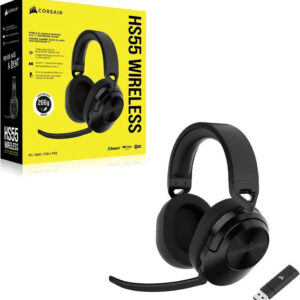 Corsair HS55 Wireless Carbon für PS5 / PC, Gaming-Headset mit 2.4GHz & Bluetooth, Dolby Audio 7.1, 24h Akkulaufzeit, 266g leicht. | Zustand: Neu