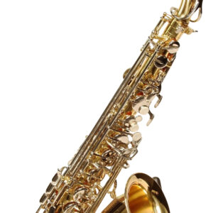 Symphonie Westerwald Tenorsaxophon Gold, Hochwertiges Tenorsaxophon in Gold-Optik, inklusive passendem Hartschalenkoffer und Zubehör. | Zustand: Sehr Gut