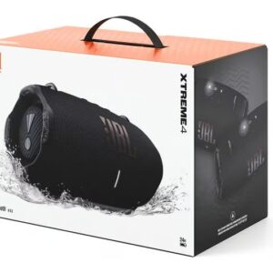 JBL Xtreme 4 Bluetooth-Lautsprecher Schwarz, Tragbarer, wasser- und staubdichter Lautsprecher mit bis zu 24 Std. Akkulaufzeit und Auracast. | Zustand: Neu