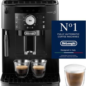 De'Longhi Magnifica S ECAM 12.121.B Schwarz, Kaffeevollautomat mit manuellem Milchaufschäumer, 13-stufigem Kegelmahlwerk und 1,8l Wassertank. | Zustand: Neu